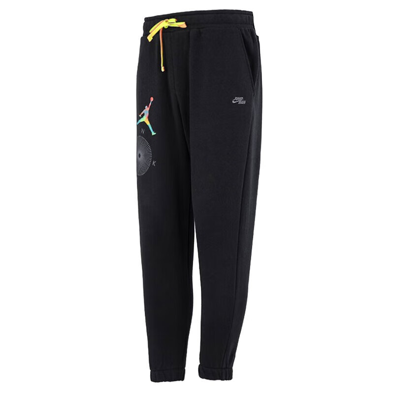 Мужские трикотажные спортивные штаны Jordan, Черный 
Мужские трикотажные спортивные штаны Jordan, Черный