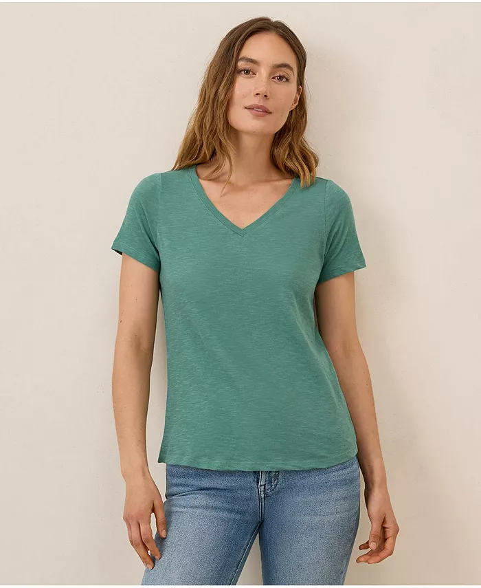 Женская футболка из органического хлопка Featherweight Slub с V-образным вырезом Pact, синий
Женская футболка из органического хлопка Featherweight Slub с V-образным вырезом Pact, синий