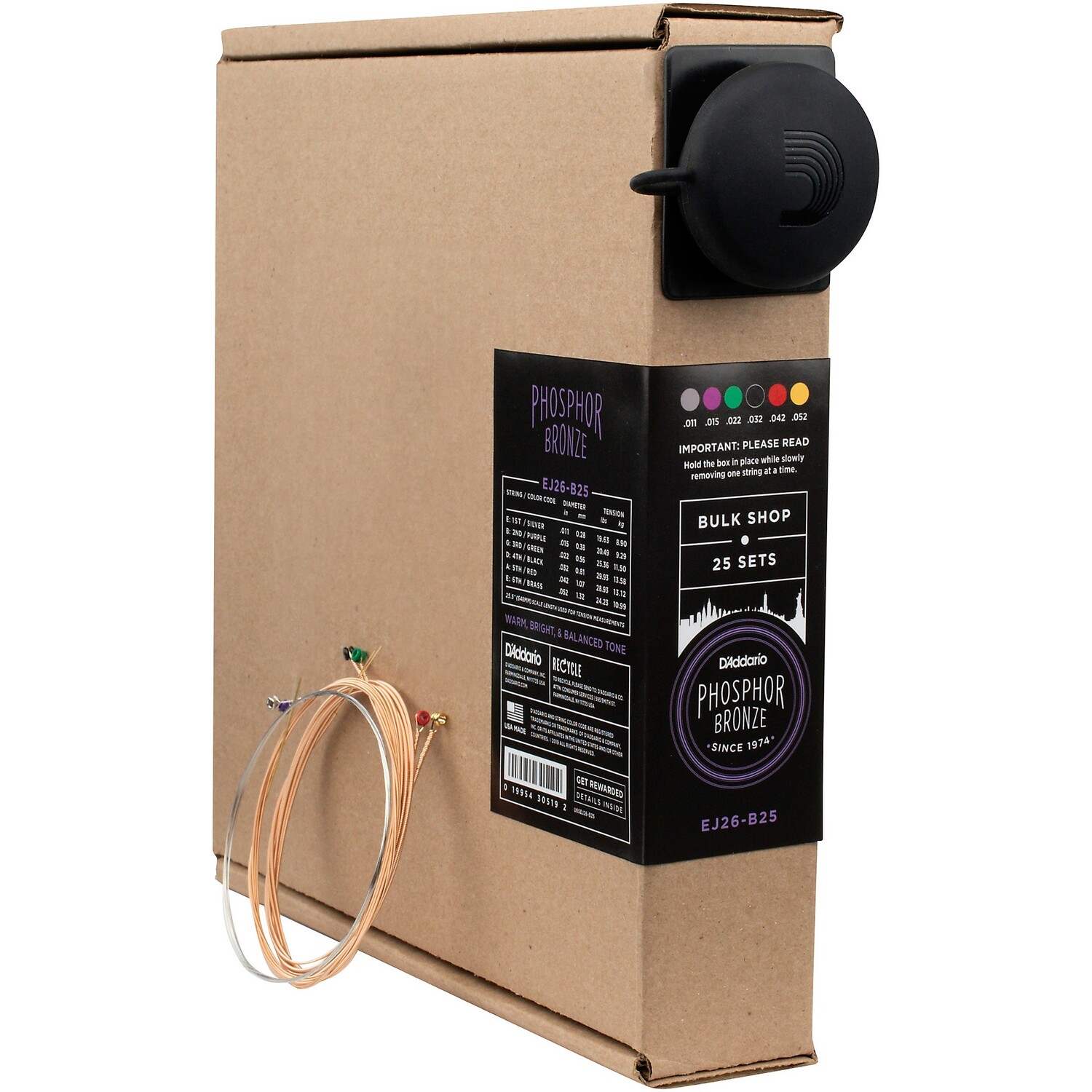 Струны D'Addario EJ26-B25 для акустической гитары из фосфористой бронзы, индивидуальное освещение — 25 комплектов
Струны D'Addario EJ26-B25 для акустической гитары из фосфористой бронзы, индивидуальное освещение — 25 комплектов
