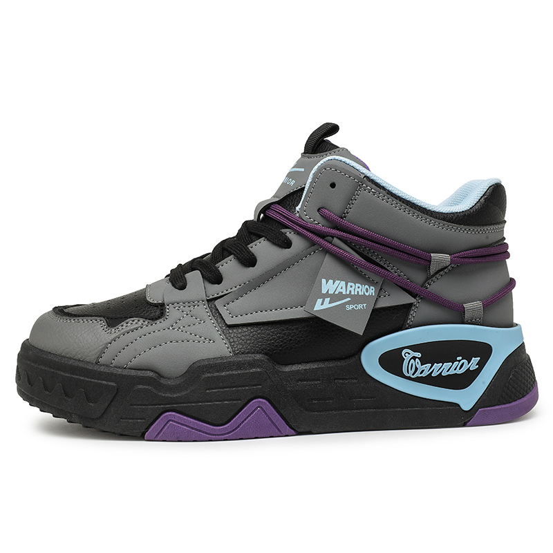 Высокие скейтерские кроссовки для мужчин с противоскользящей амортизацией, устойчивые к истиранию и обеспечивающие поддержку WARRIOR, черный серый
Высокие скейтерские кроссовки для мужчин с противоскользящей амортизацией, устойчивые к истиранию и обеспечивающие поддержку WARRIOR, черный серый