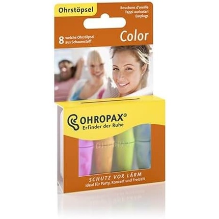 Цветные пенные беруши 8 шт Ohropax 
Цветные пенные беруши 8 шт Ohropax