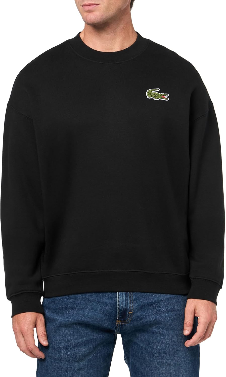Толстовка Lacoste мужская Loose Fit с бейджем, Black
Толстовка Lacoste мужская Loose Fit с бейджем, Black