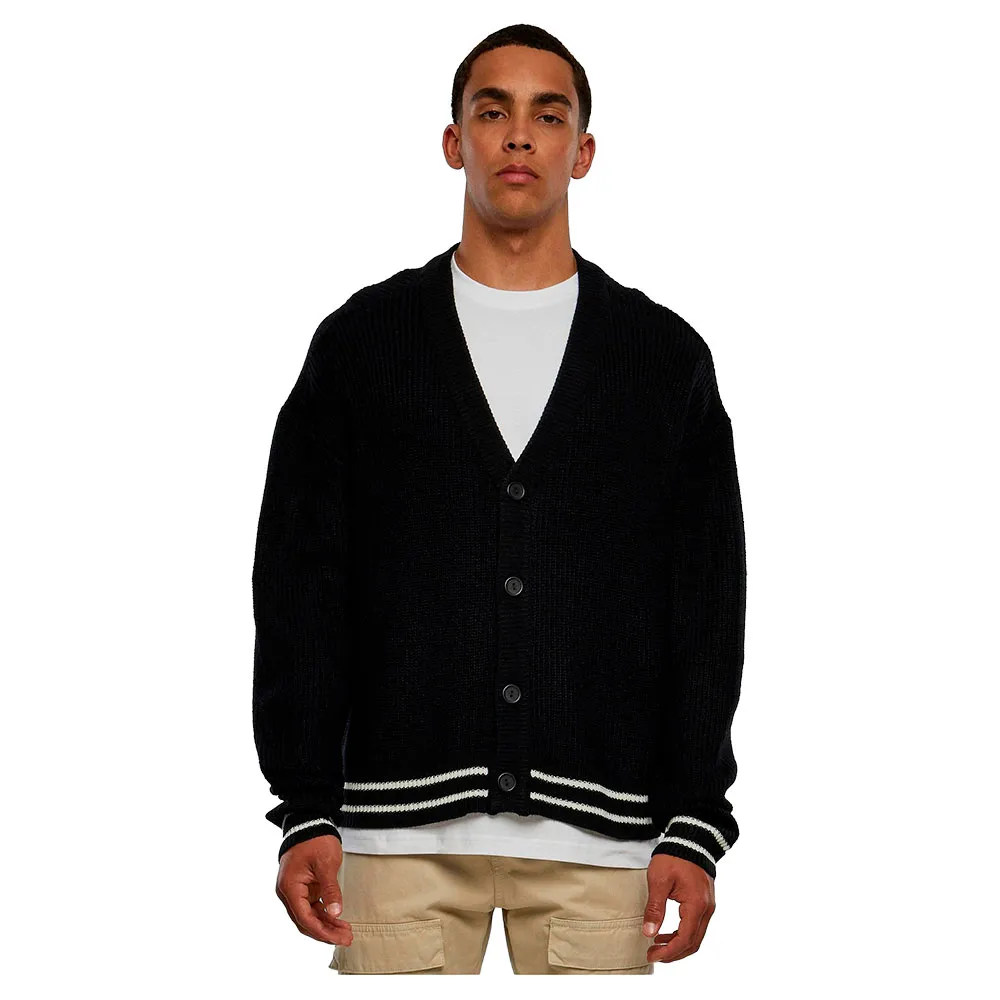 Кардиган Urban Classics Sporty Box, черный 
Кардиган Urban Classics Sporty Box, черный