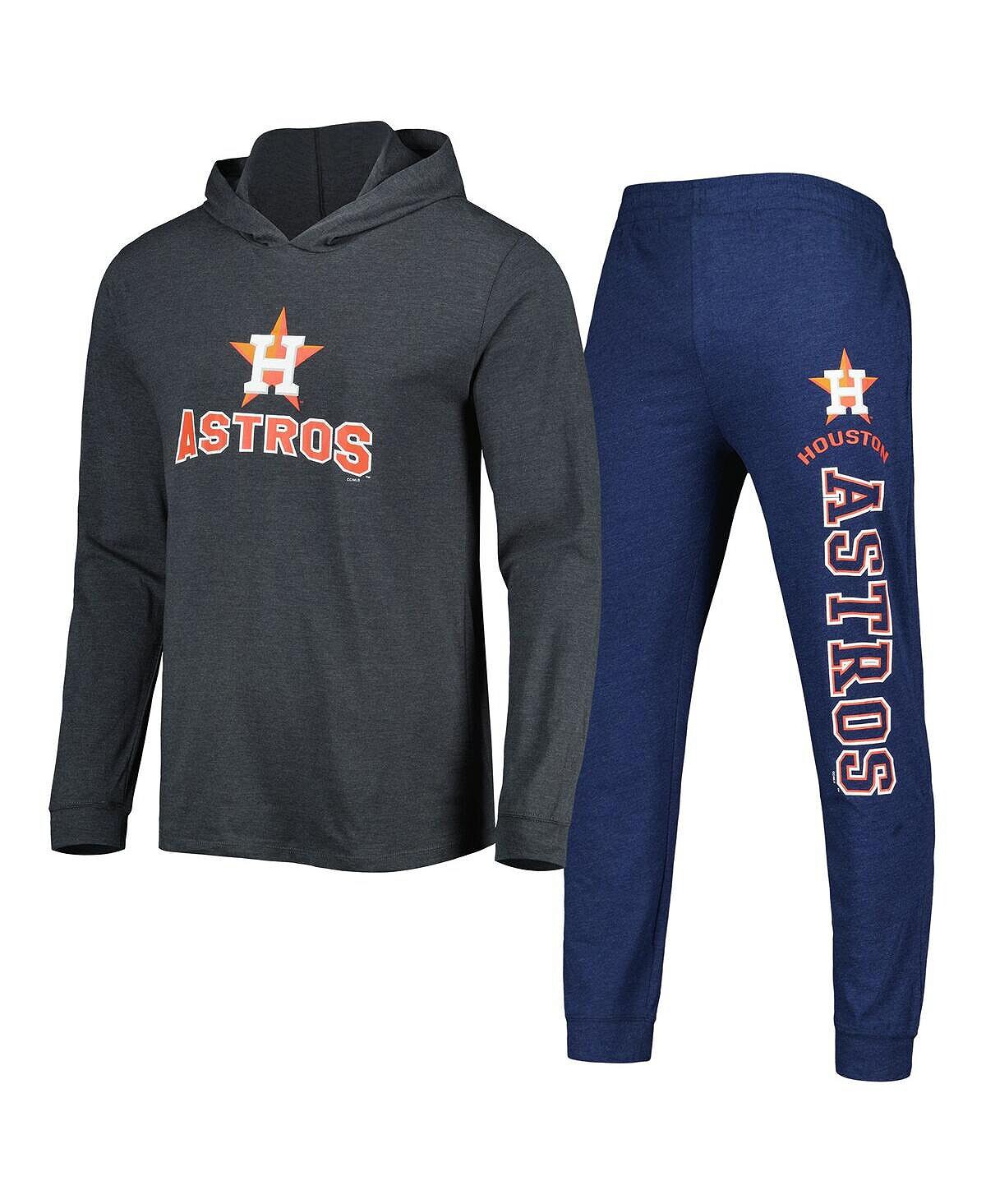 Мужской комплект с худи и джоггерами Heather Navy и Heather Charcoal Houston Astros Meter Concepts Sport
Мужской комплект с худи и джоггерами Heather Navy и Heather Charcoal Houston Astros Meter Concepts Sport