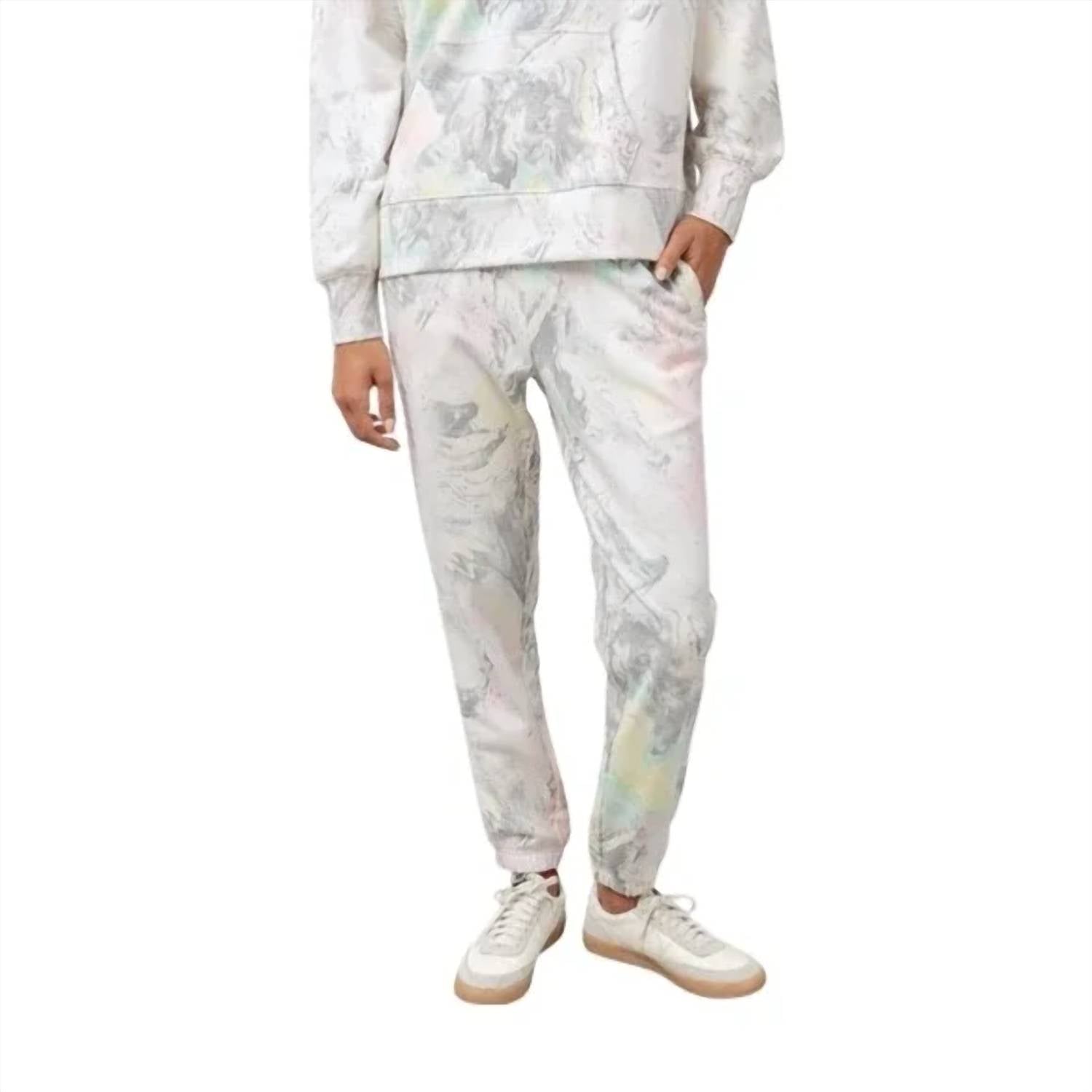 Рейлс Саймо Джоггеры Спортивные штаны в цвете слоновая кость пастельный мрамор Rails
