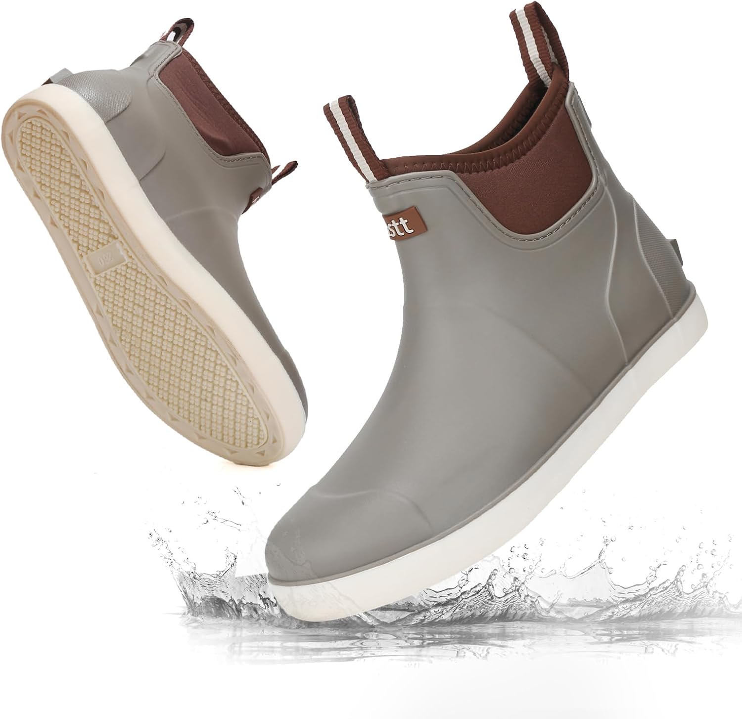 Мужские водонепроницаемые сапоги для рыбалки, резиновые сапоги с противоскользящей подошвой, короткие ботинки на щиколотку, высокоэффективная обувь Челси для садоводства, катания на лодке, кемпинга и парусного спорта Riuetar, серый
Мужские водонепроницаемые сапоги для рыбалки, резиновые сапоги с противоскользящей подошвой, короткие ботинки на щиколотку, высокоэффективная обувь Челси для садоводства, катания на лодке, кемпинга и парусного спорта Riuetar, серый