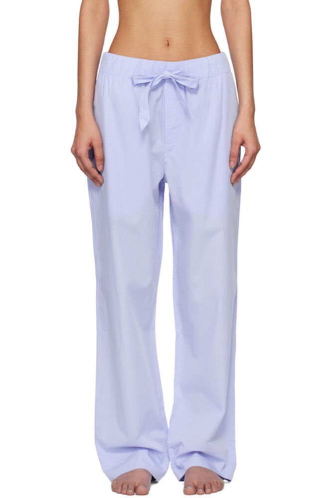 Пижамные штаны из синего поплина Tekla
Пижамные штаны из синего поплина Tekla