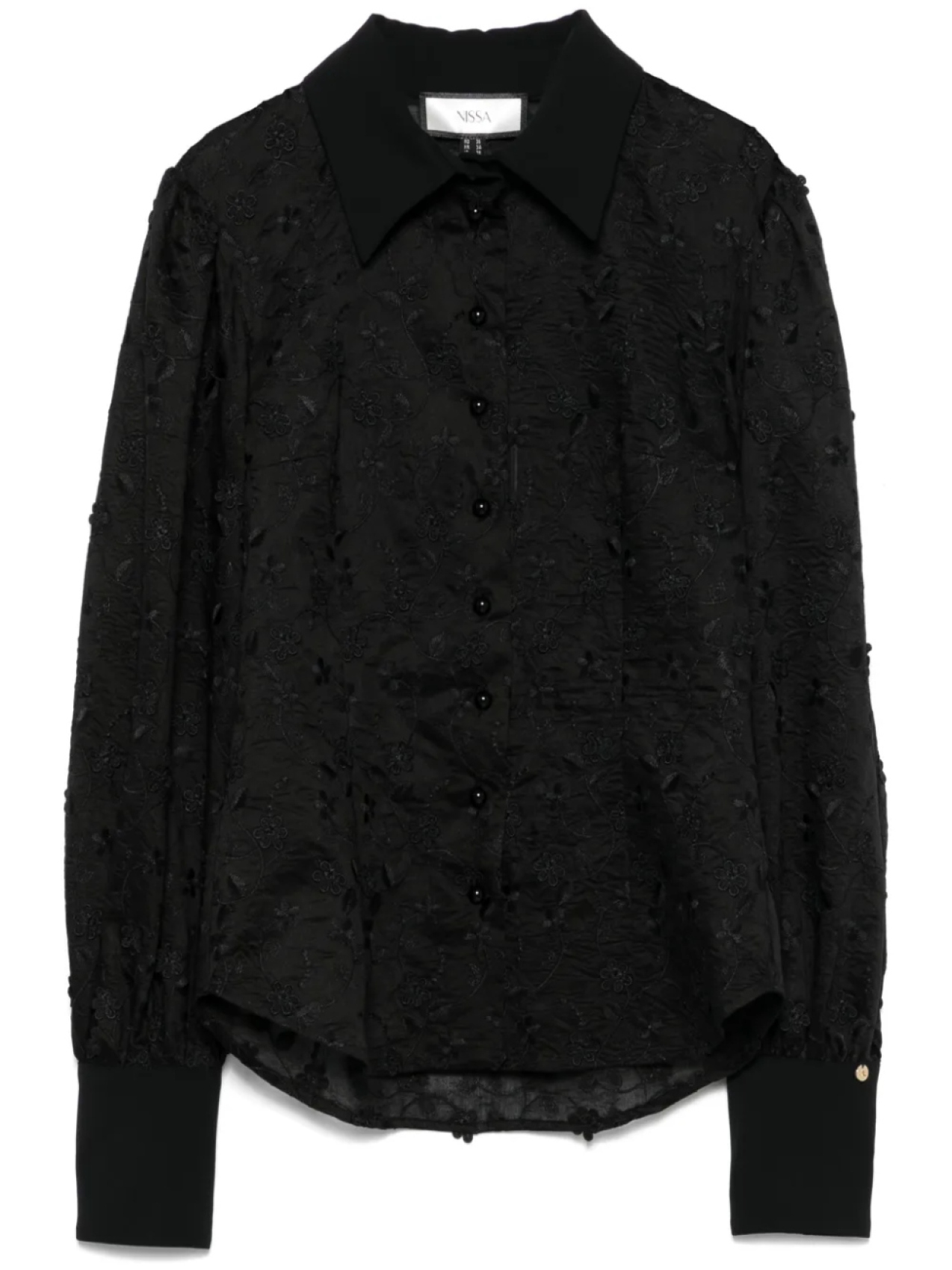 NISSA рубашка с цветочной вышивкой, черный
NISSA рубашка с цветочной вышивкой, черный
