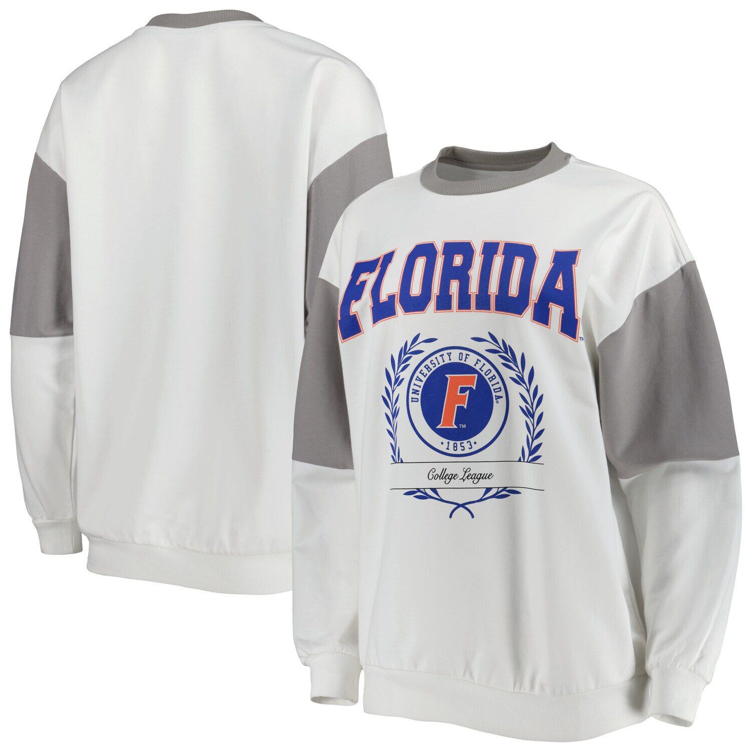 Женский серый свитшот-пуловер Gameday Couture Florida Gators It's A Vibe Dolman 
Женский серый свитшот-пуловер Gameday Couture Florida Gators It's A Vibe Dolman