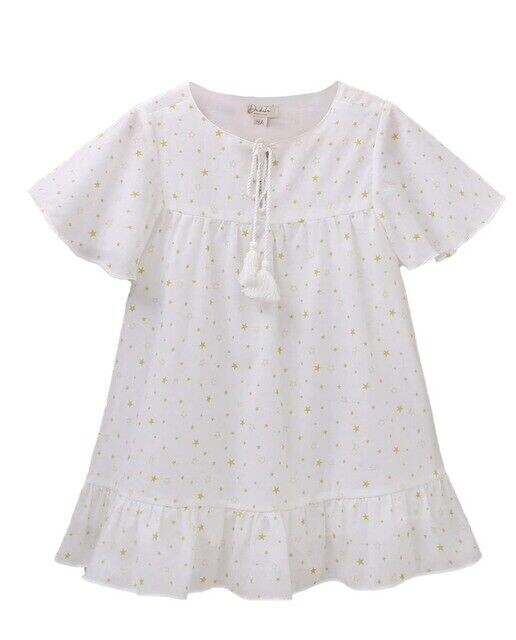 Девичье платье со звездным принтом Dadati, белый
Девичье платье со звездным принтом Dadati, белый