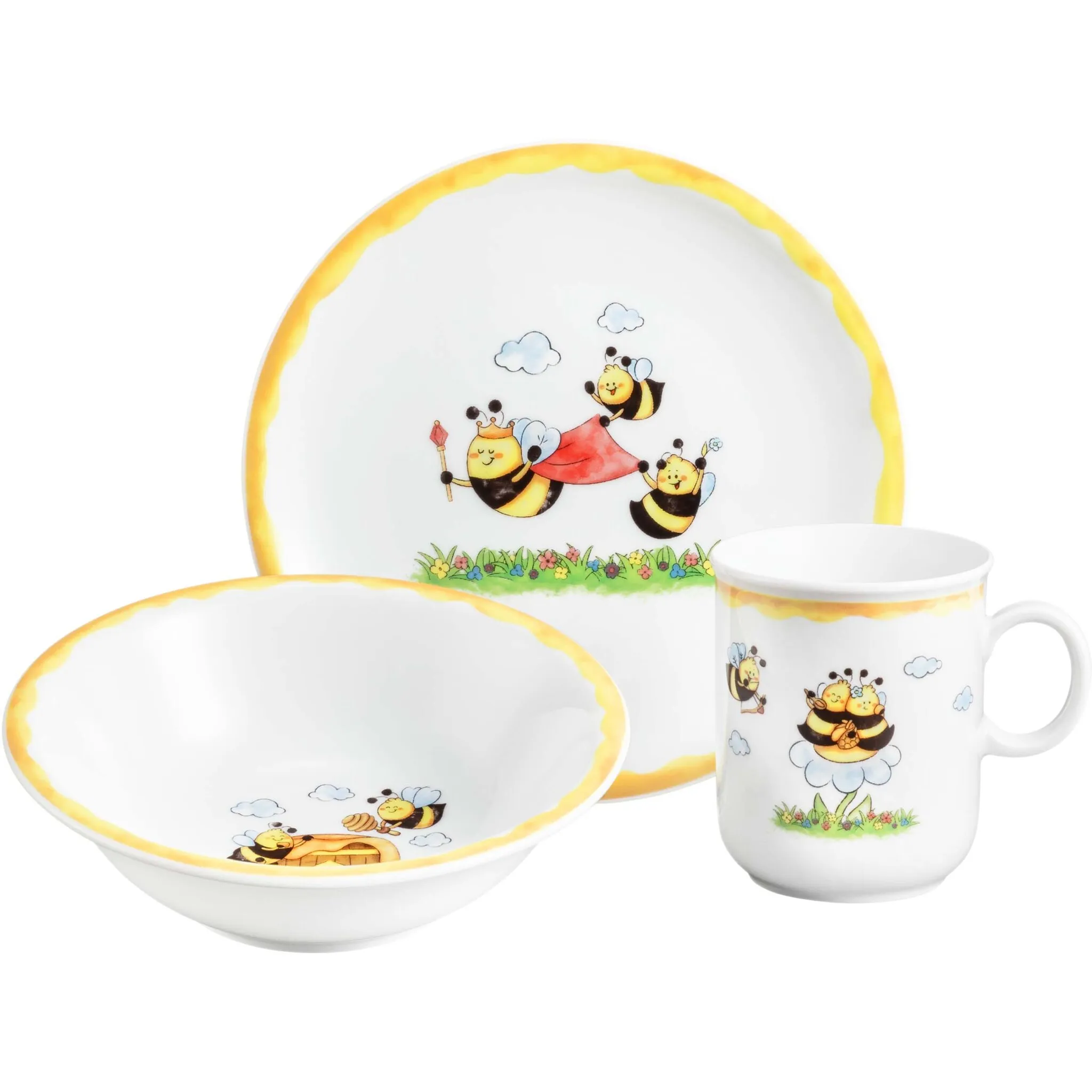 Набор детской посуды Seltmann Weiden "Compact, Busy Bees", (набор, 3 шт.), простой и сдержанный, производство Германия, 3 шт., на 1 персону, цвет mehrfarbig
Набор детской посуды Seltmann Weiden "Compact, Busy Bees", (набор, 3 шт.), простой и сдержанный, производство Германия, 3 шт., на 1 персону, цвет mehrfarbig