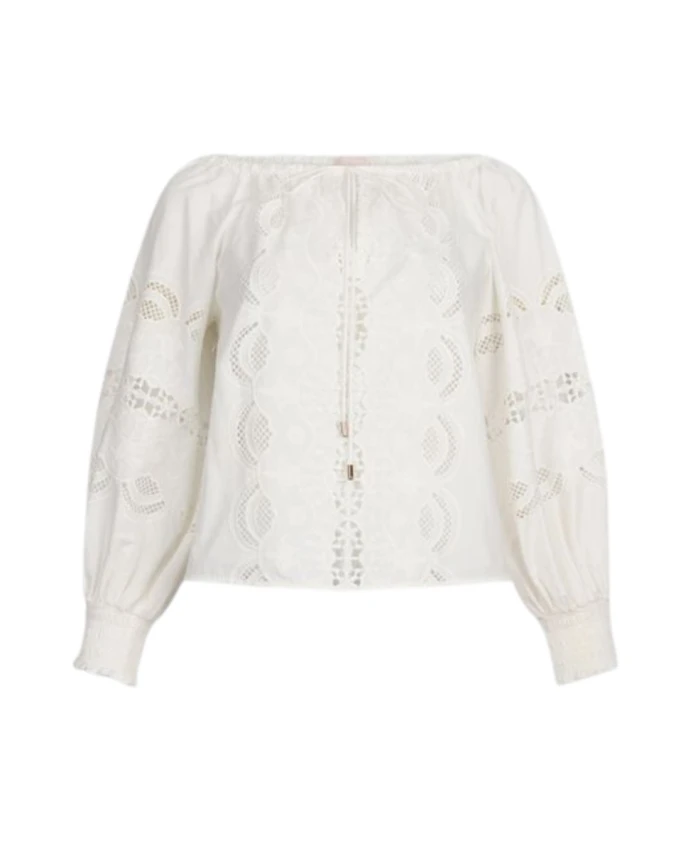 Туника-Блузка с открытыми плечами и вышивкой. Liu Jo, белый
Туника-Блузка с открытыми плечами и вышивкой. Liu Jo, белый