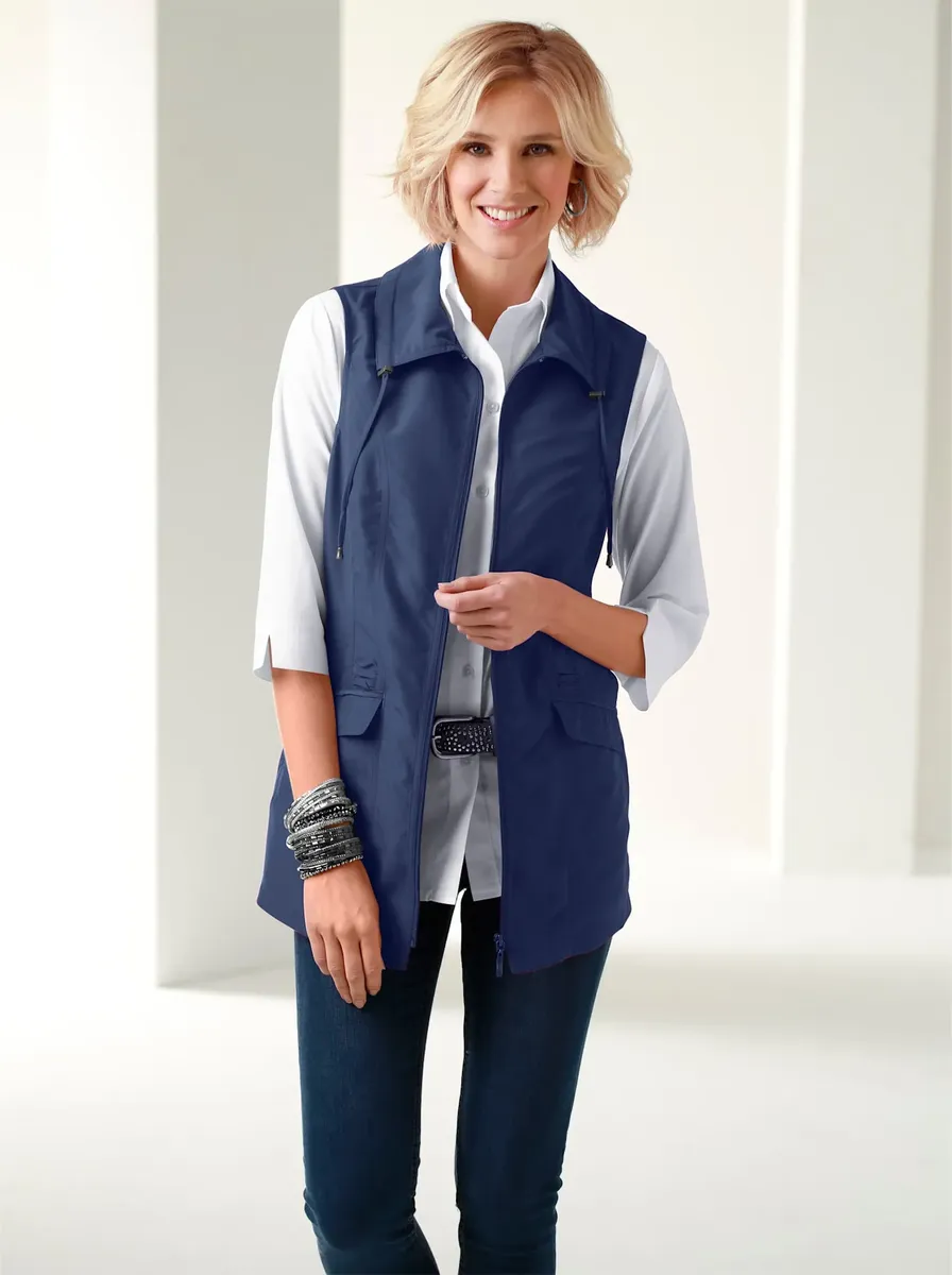 Длинный жилет Classic Basics, цвет морской волны
Длинный жилет Classic Basics, цвет морской волны