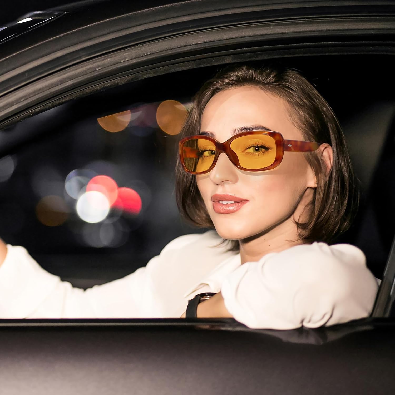 Очки для вождения в ночное время HAOLOTA с поляризацией, HD-фильтром, желтыми линзами и защитой от бликов, солнцезащитные очки для мужчин и женщин, Nv12 White Tortoise Frame
Очки для вождения в ночное время HAOLOTA с поляризацией, HD-фильтром, желтыми линзами и защитой от бликов, солнцезащитные очки для мужчин и женщин, Nv12 White Tortoise Frame