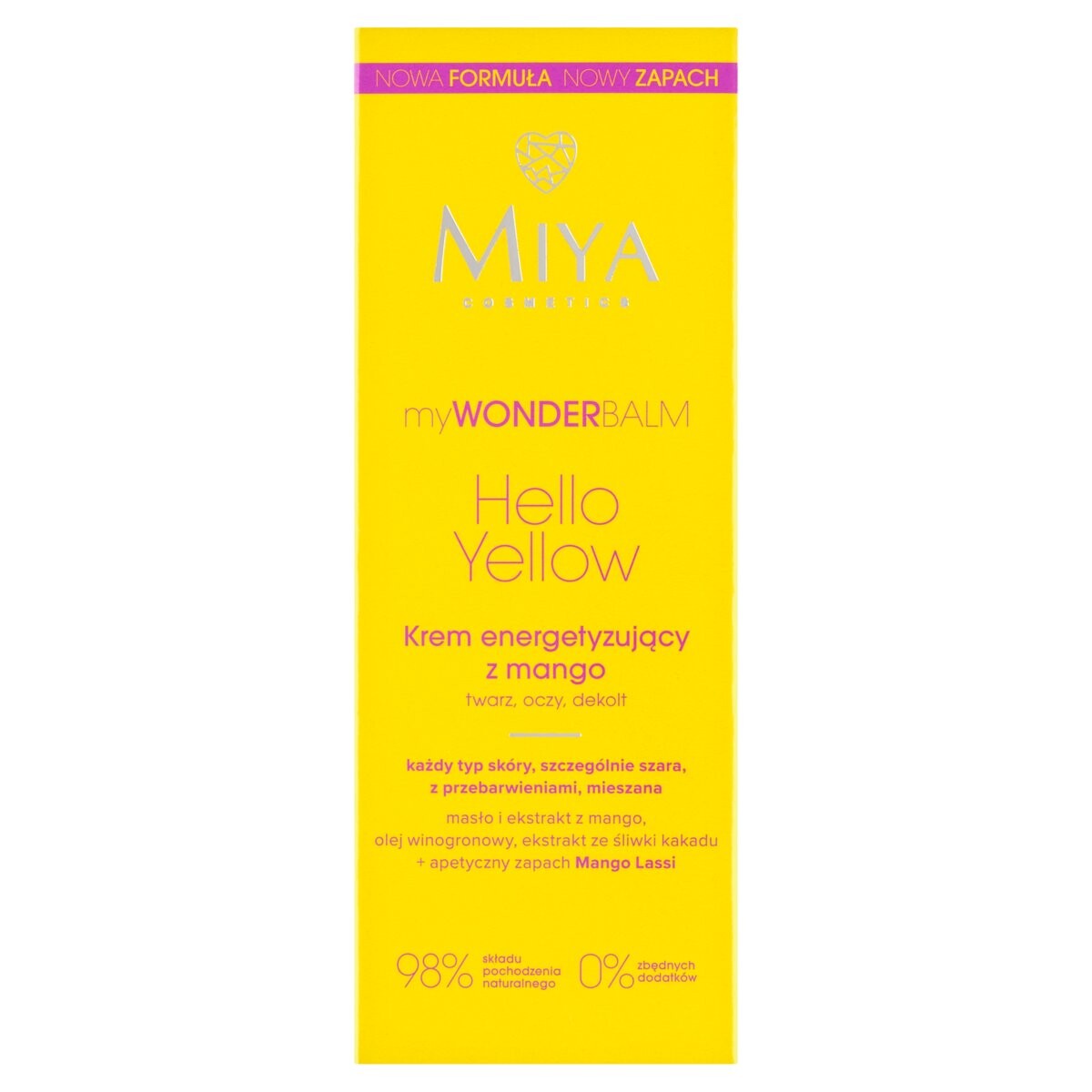 Miya, Mywonderbalm Hello Yellow, бодрящий крем с манго, 75 мл Miya Cosmetics
Miya, Mywonderbalm Hello Yellow, бодрящий крем с манго, 75 мл Miya Cosmetics