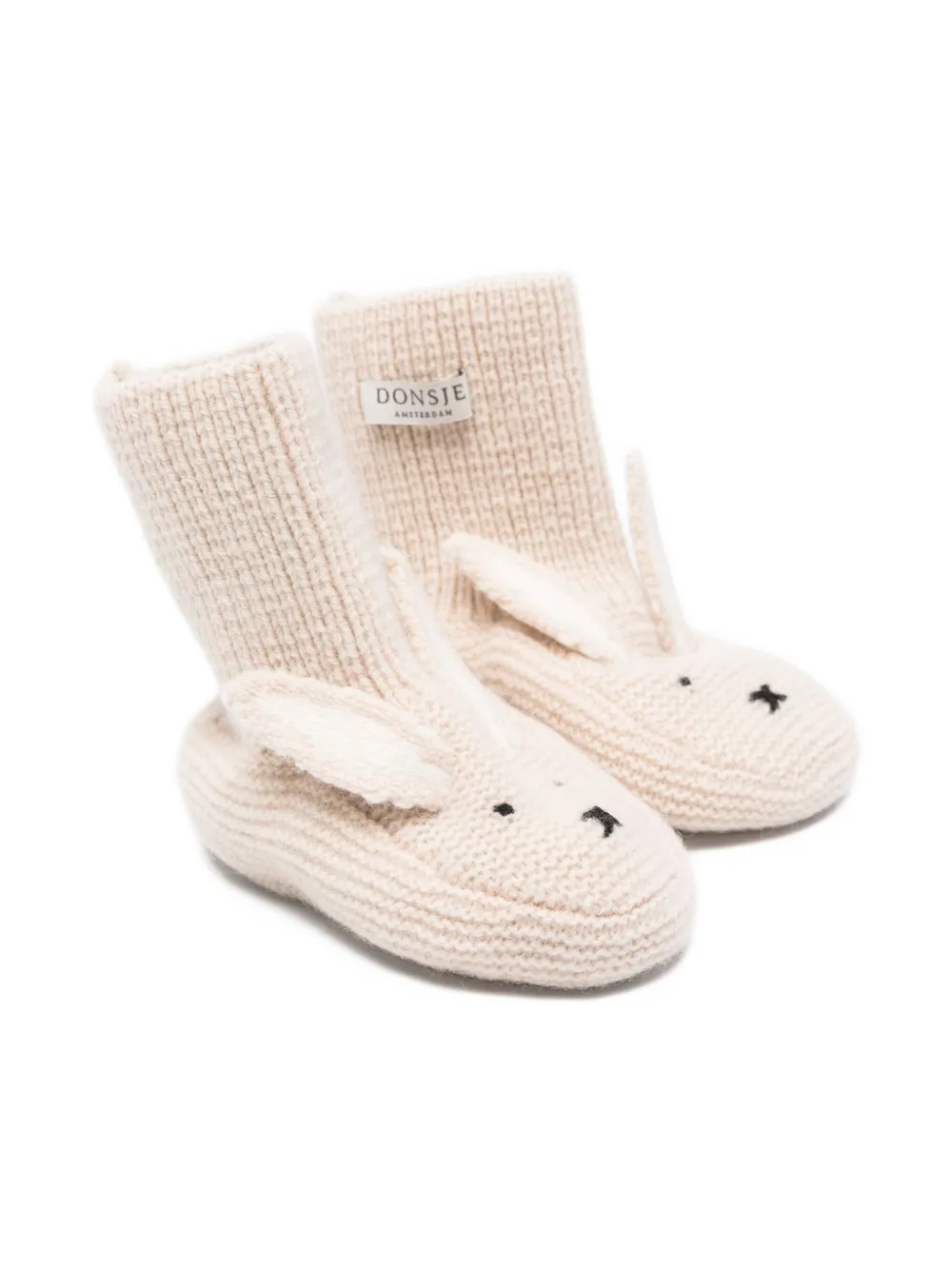 Вязаные пинетки с ушками кролика Donsje, бежевый
Вязаные пинетки с ушками кролика Donsje, бежевый