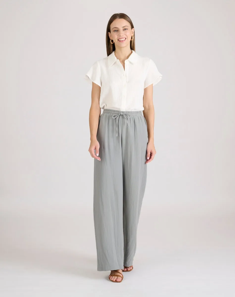 Женские брюки свободного кроя с боковыми карманами Naf Naf, светло-серый
Женские брюки свободного кроя с боковыми карманами Naf Naf, светло-серый