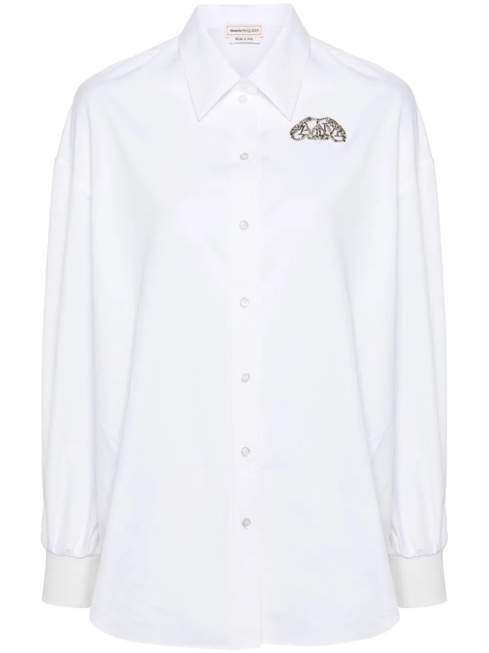 Рубашка с кристаллами Alexander McQueen, белый
Рубашка с кристаллами Alexander McQueen, белый