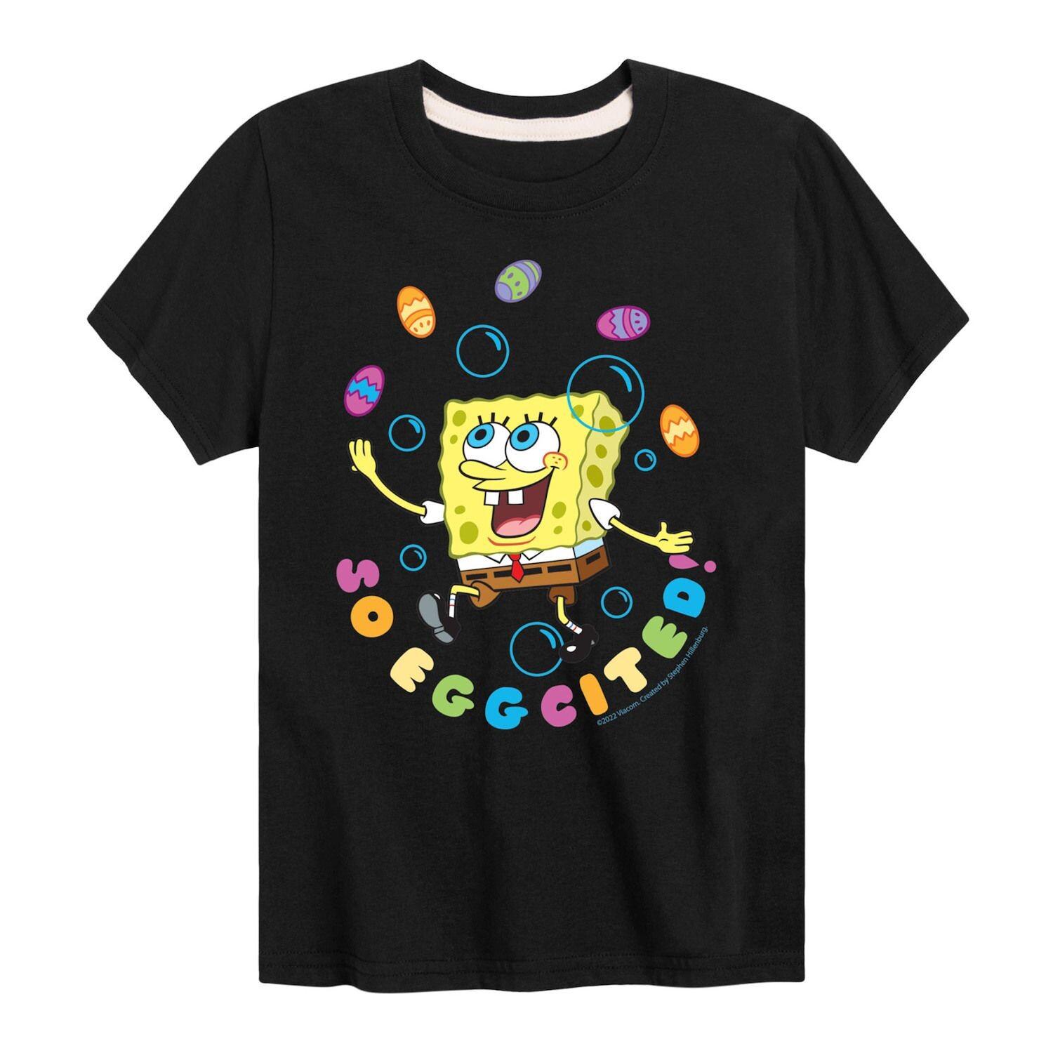 Футболка с пасхальным рисунком SpongeBob So Eggcited для мальчиков 8–20 лет Licensed Character, черный
Футболка с пасхальным рисунком SpongeBob So Eggcited для мальчиков 8–20 лет Licensed Character, черный