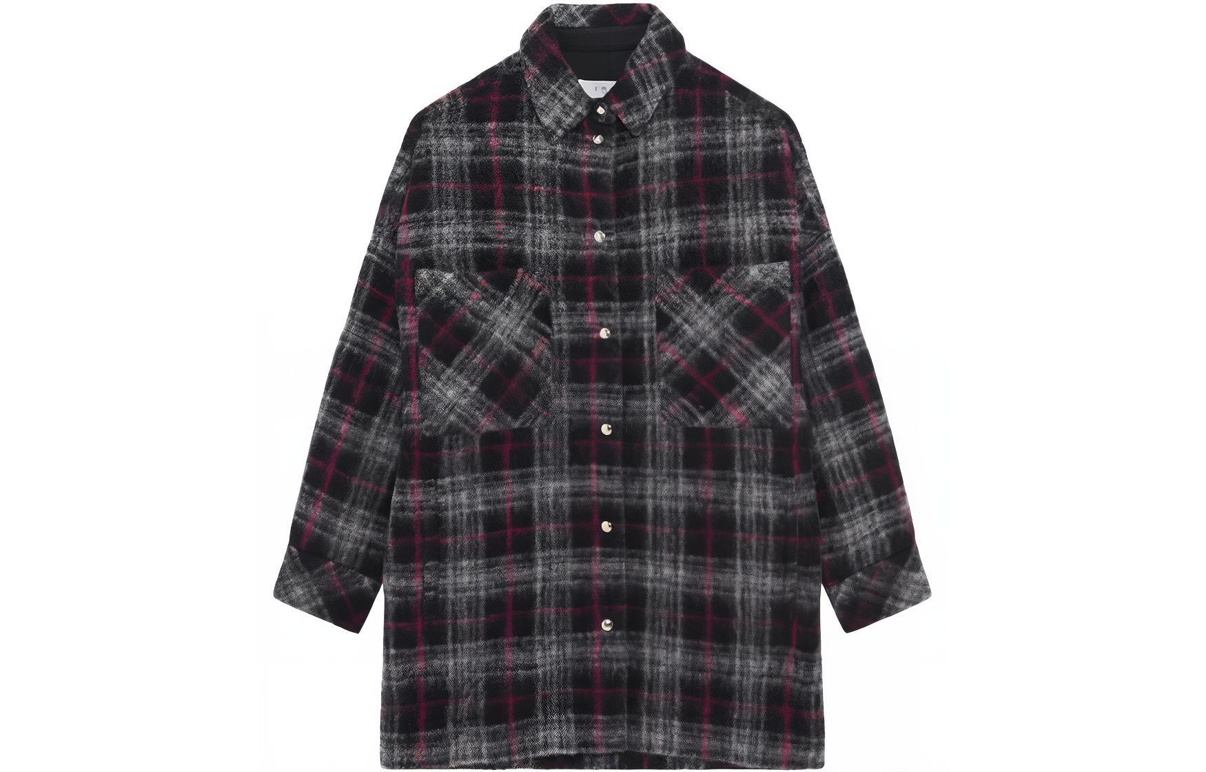 IRO NIGHT Айро чек принт Куртка-рубашка на пуговицах, Black
IRO NIGHT Айро чек принт Куртка-рубашка на пуговицах, Black