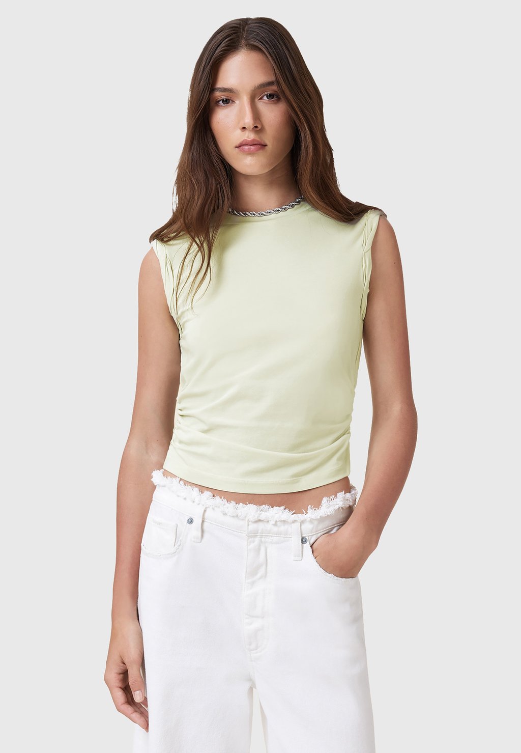 Топ WEST TANK AllSaints, зеленый 
Топ WEST TANK AllSaints, зеленый