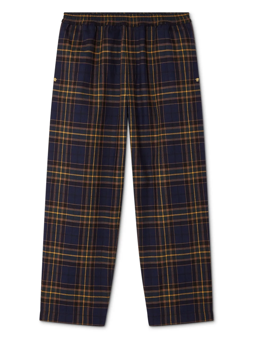 Брюки в клетку тартан Versace Kids, синий 
Брюки в клетку тартан Versace Kids, синий