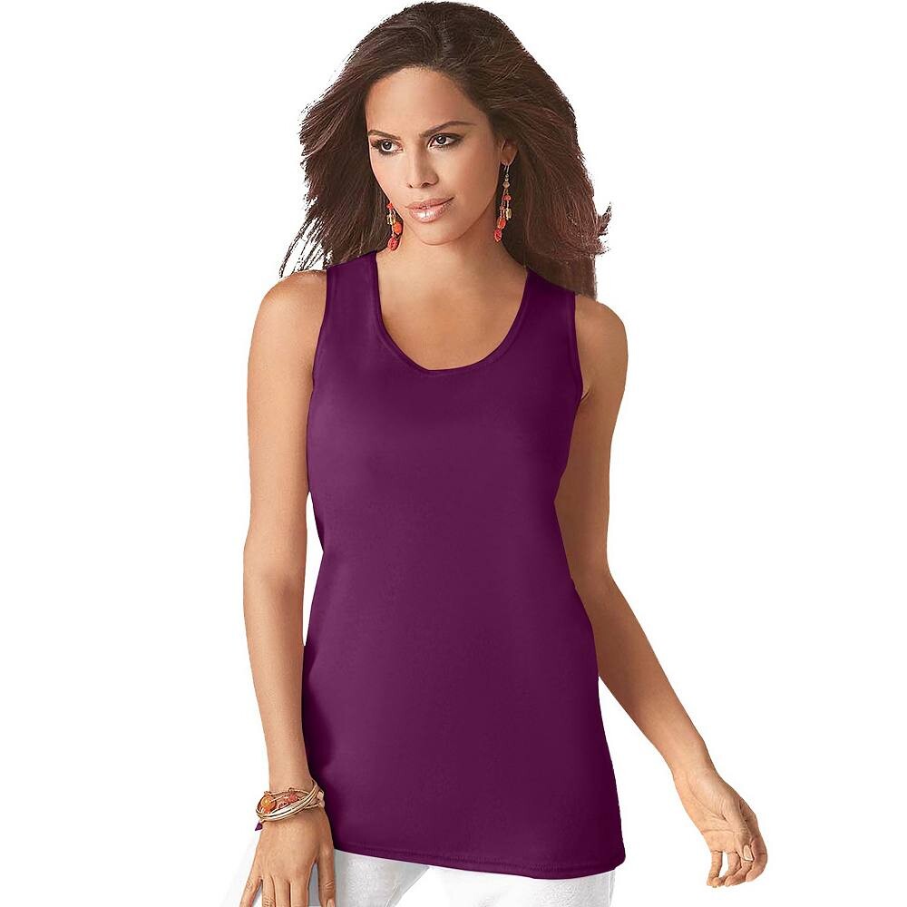 Женская майка больших размеров Roaman с круглым вырезом Roaman's, цвет Dark Berry
Женская майка больших размеров Roaman с круглым вырезом Roaman's, цвет Dark Berry