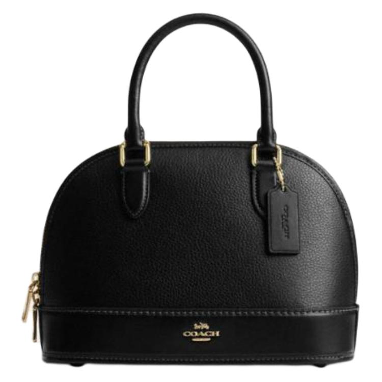 COACH Женская черная кожаная сумка через плечо среднего размера
COACH Женская черная кожаная сумка через плечо среднего размера