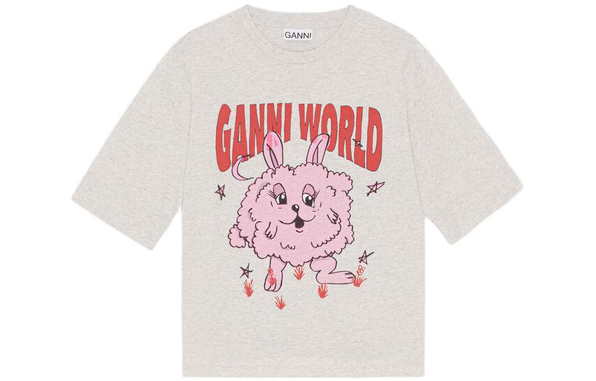 Футболка женская светло-серая GANNI
Футболка женская светло-серая GANNI