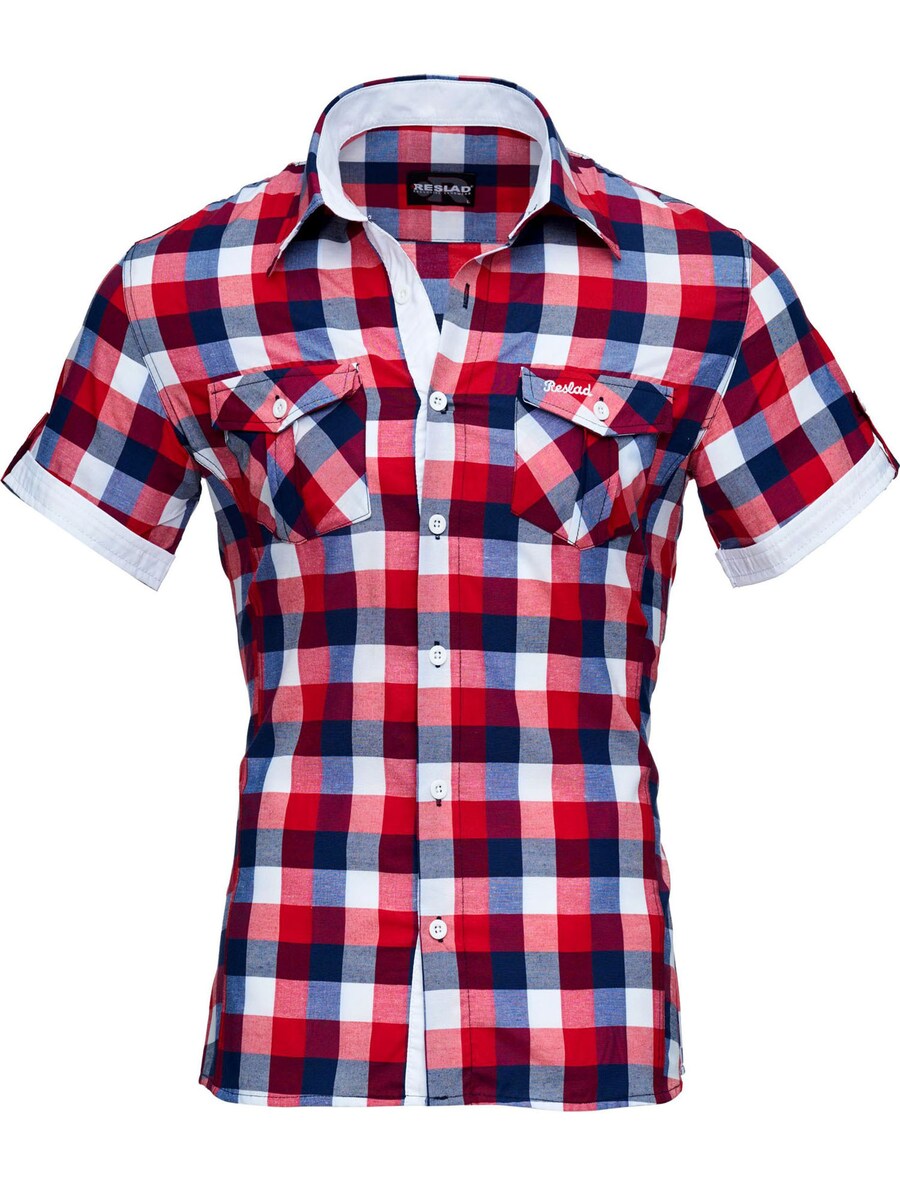 Рубашка Slim Fit на пуговицах Reslad RS7065, красный
Рубашка Slim Fit на пуговицах Reslad RS7065, красный