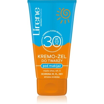 LIRENE Солнцезащитный крем-гель для макияжа SPF30 50мл
LIRENE Солнцезащитный крем-гель для макияжа SPF30 50мл