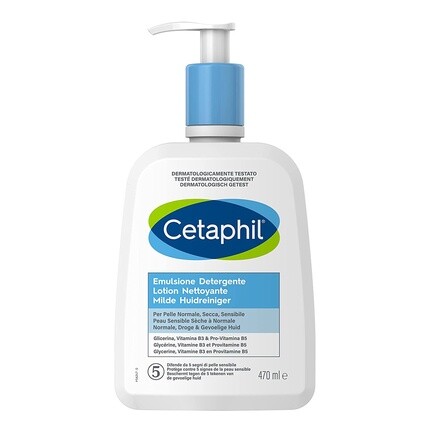 Cetaphil Увлажняющая очищающая эмульсия для лица и тела для чувствительной, сухой и толерантной кожи - 470мл
Cetaphil Увлажняющая очищающая эмульсия для лица и тела для чувствительной, сухой и толерантной кожи - 470мл