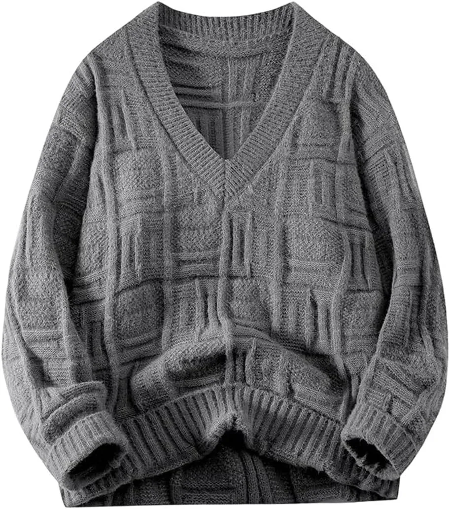 Мужской свитер с v-образным вырезом, длинный рукав, теплый OWEIEYEU
Мужской свитер с v-образным вырезом, длинный рукав, теплый OWEIEYEU