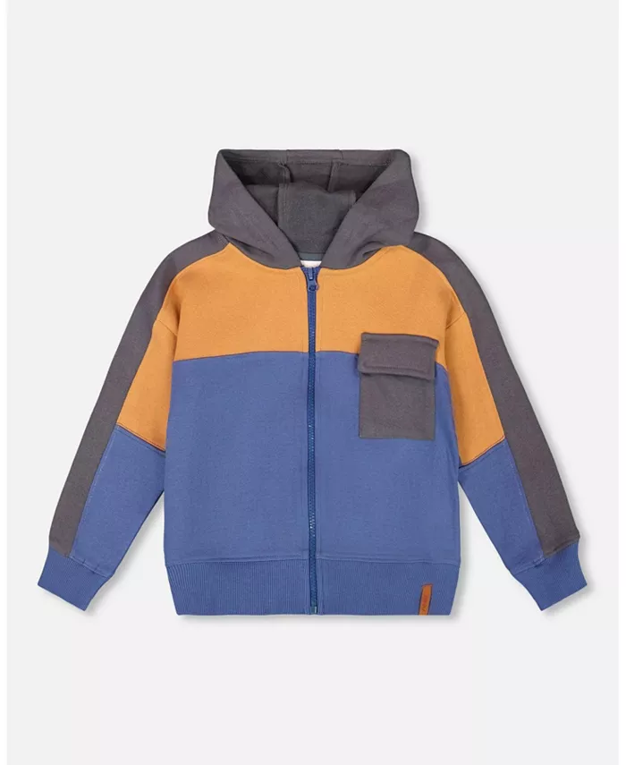 Большие мальчики флисовая толстовка с молнией цветной блок Deux Par Deux, синий
Большие мальчики флисовая толстовка с молнией цветной блок Deux Par Deux, синий