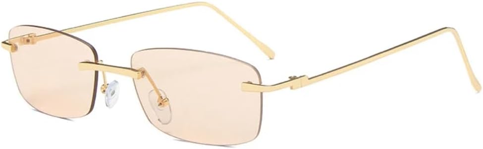 Модные маленькие прямоугольные солнцезащитные очки без оправы для женщин в винтажном стиле с прозрачными линзами цвета океана, для мужчин с градиентными линзами UV400 VFDHN, Champagne
Модные маленькие прямоугольные солнцезащитные очки без оправы для женщин в винтажном стиле с прозрачными линзами цвета океана, для мужчин с градиентными линзами UV400 VFDHN, Champagne