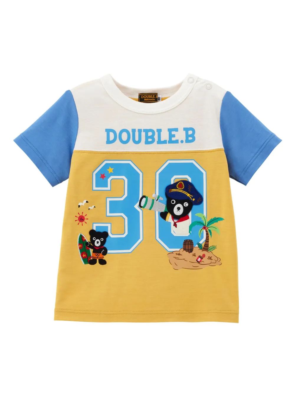 Футболка с нашивками Miki House, желтый
Футболка с нашивками Miki House, желтый