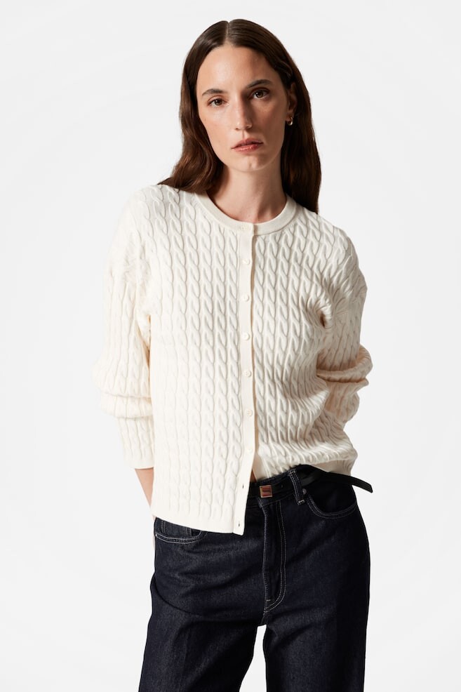 Кардиган косой вязки & Other Stories, белый
Кардиган косой вязки & Other Stories, белый