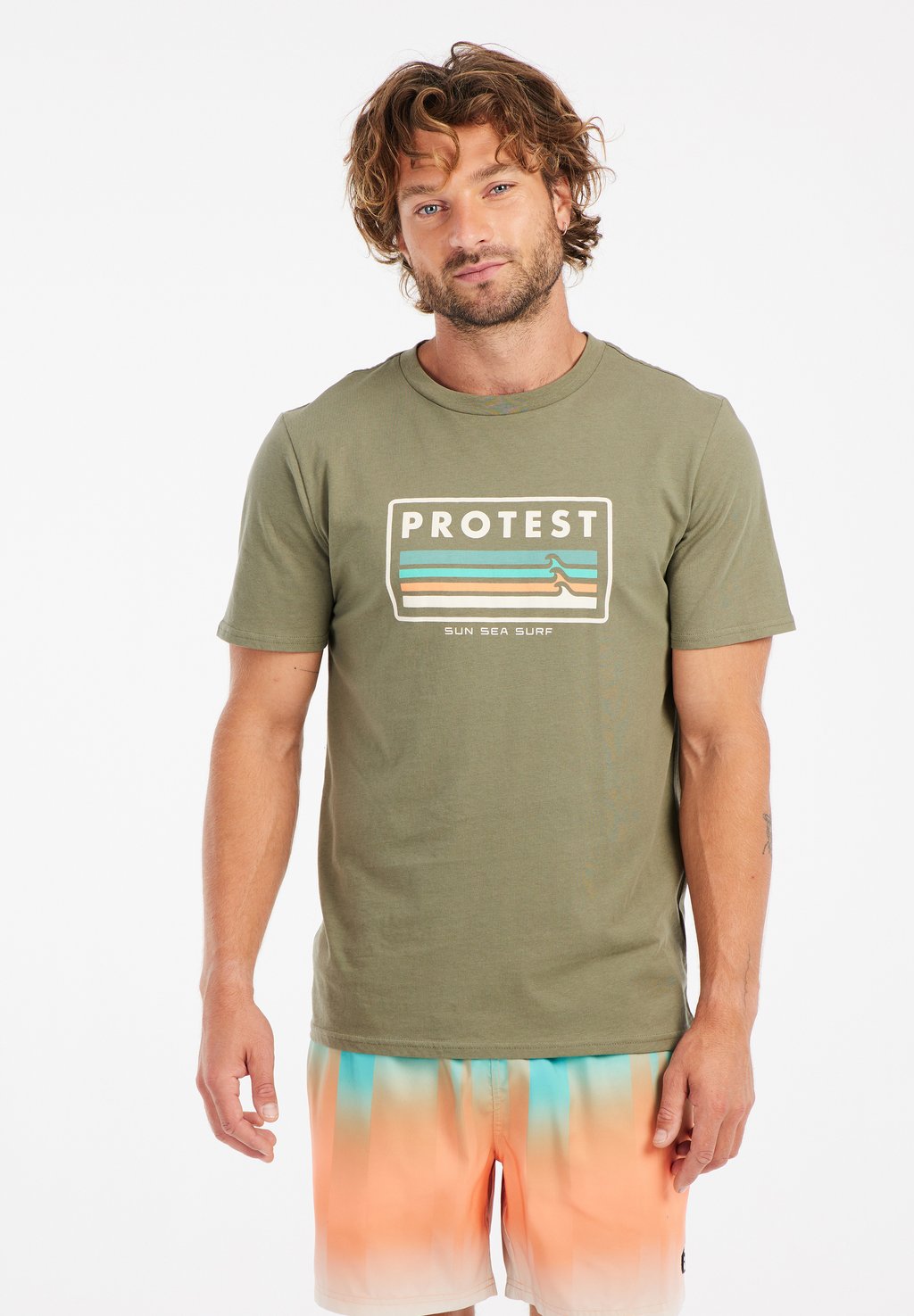 Футболка с принтом Protest, оливковый
Футболка с принтом Protest, оливковый