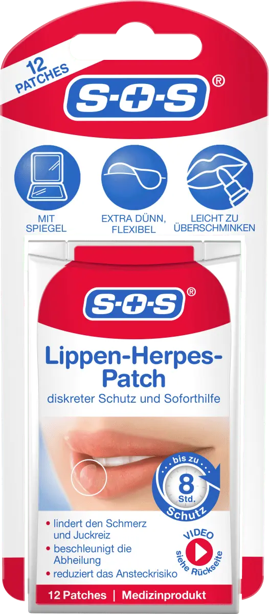 Пластыри от герпеса 12 шт. SOS
Пластыри от герпеса 12 шт. SOS