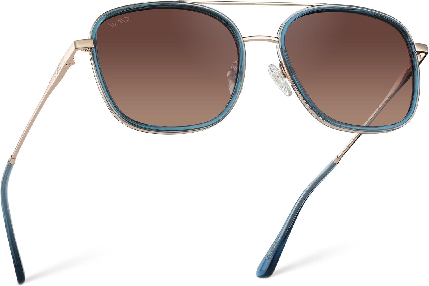 WearMe Pro — Женские поляризованные квадратные солнцезащитные очки: современные квадратные очки-авиаторы с двойной перемычкой в винтажном стиле, Crystal Cobalt / Brown Lens
WearMe Pro — Женские поляризованные квадратные солнцезащитные очки: современные квадратные очки-авиаторы с двойной перемычкой в винтажном стиле, Crystal Cobalt / Brown Lens