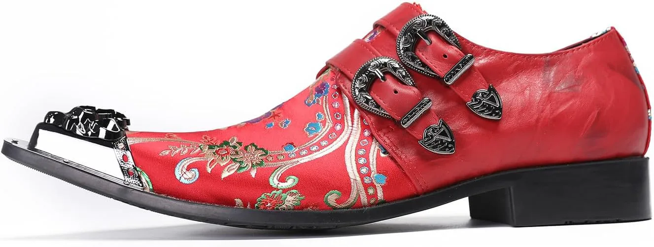 Мужские лоферы Santimon, повседневные, для вечеринки, кожаные с металлическим носком, без шнурков, стиль вестерн, свадебные, модные, на выпускной, с пряжкой, для мальчиков, красный
Мужские лоферы Santimon, повседневные, для вечеринки, кожаные с металлическим носком, без шнурков, стиль вестерн, свадебные, модные, на выпускной, с пряжкой, для мальчиков, красный