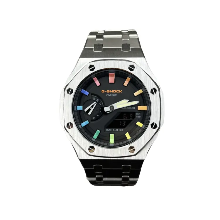 CASIO GA2100 коллекция Retrofit серии кварцевые часы унисекс черный циферблат
CASIO GA2100 коллекция Retrofit серии кварцевые часы унисекс черный циферблат