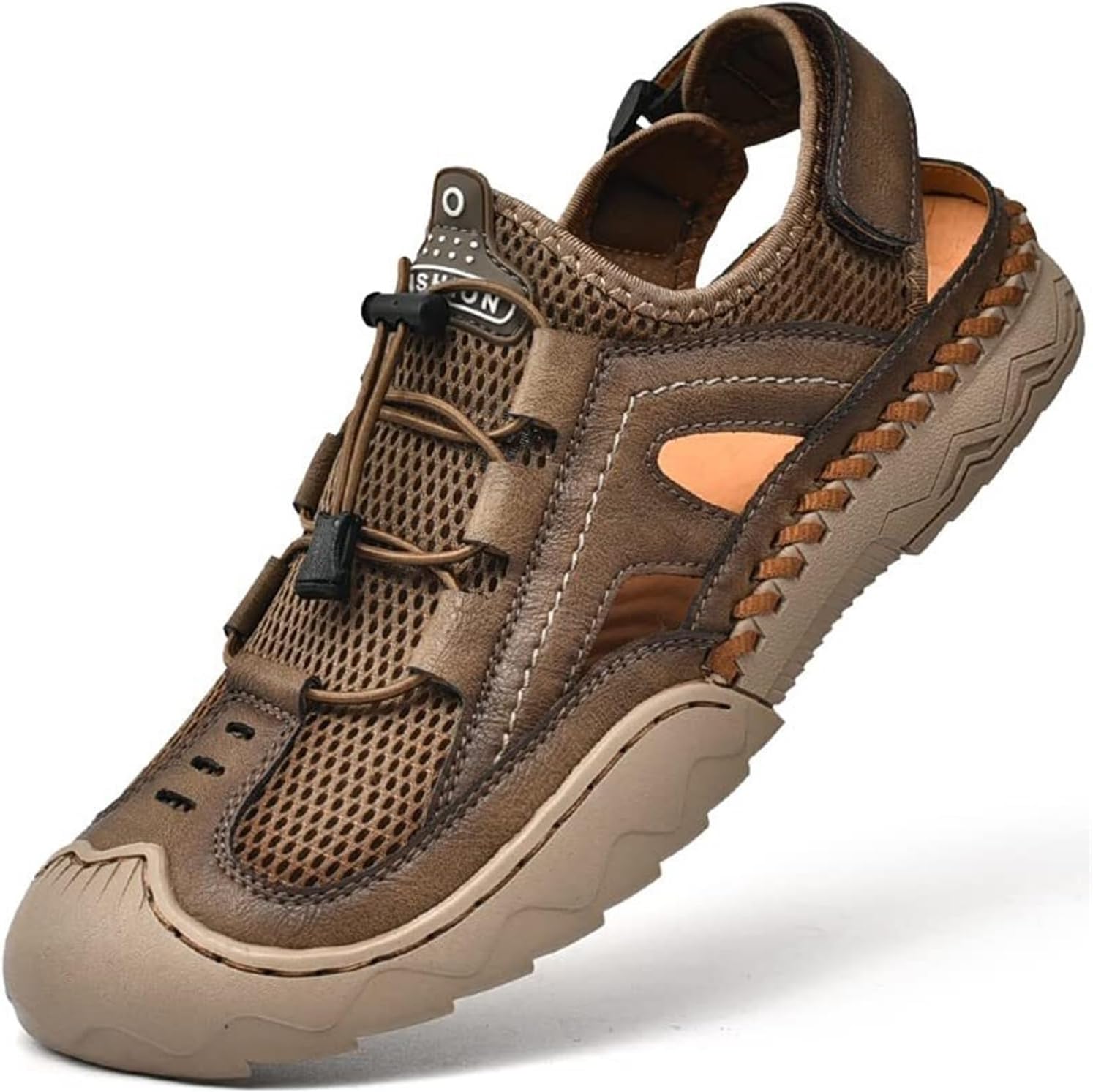 Мужские кожаные сандалии с закрытым носком для мужчин Generic, коричневый
Мужские кожаные сандалии с закрытым носком для мужчин Generic, коричневый