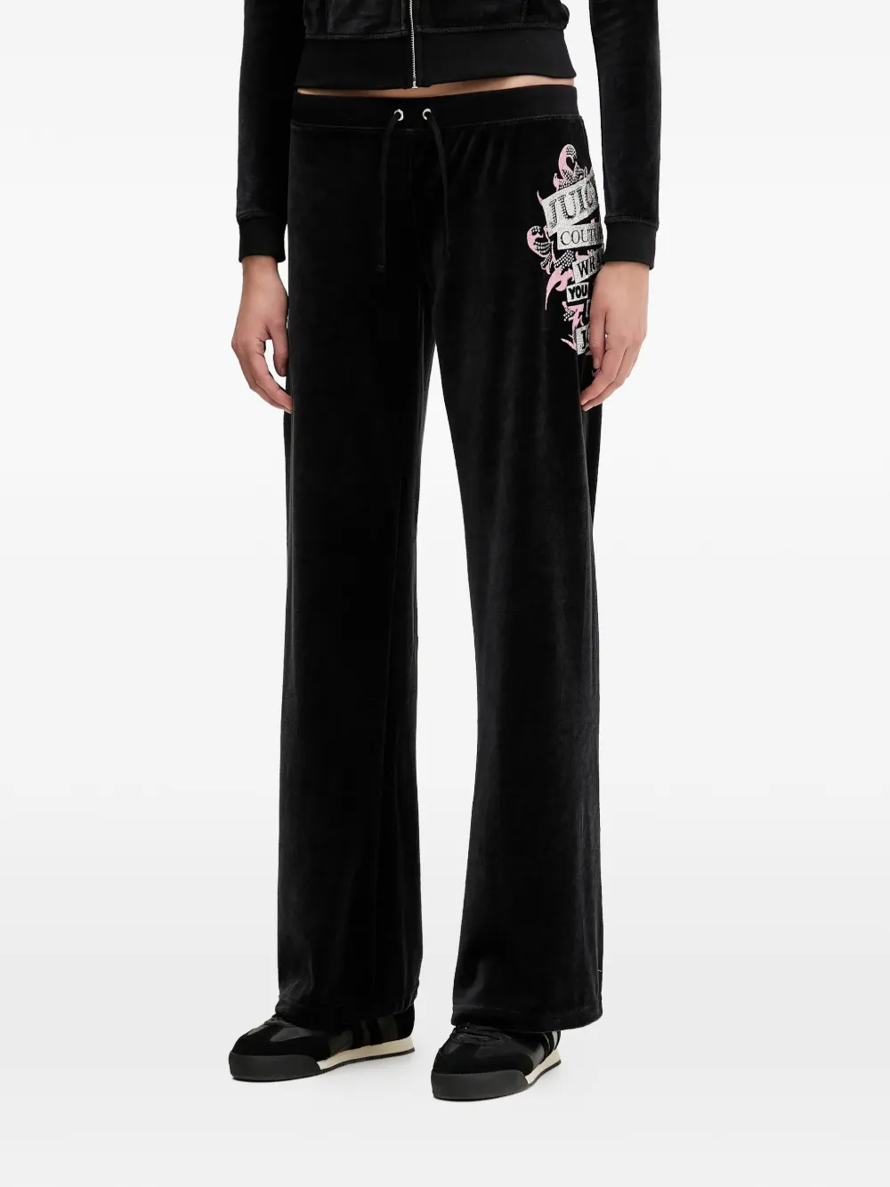 Спортивные брюки с боковым принтом Juicy Couture, черный
Спортивные брюки с боковым принтом Juicy Couture, черный