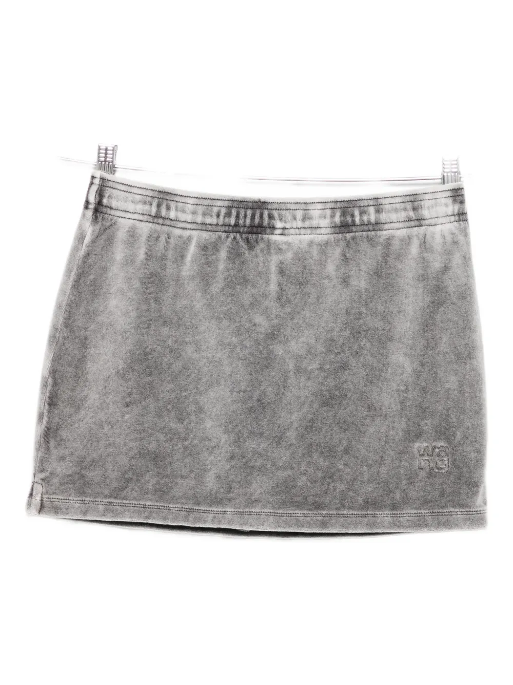 Мини-юбка с тиснённым логотипом Alexander Wang, серый
Мини-юбка с тиснённым логотипом Alexander Wang, серый