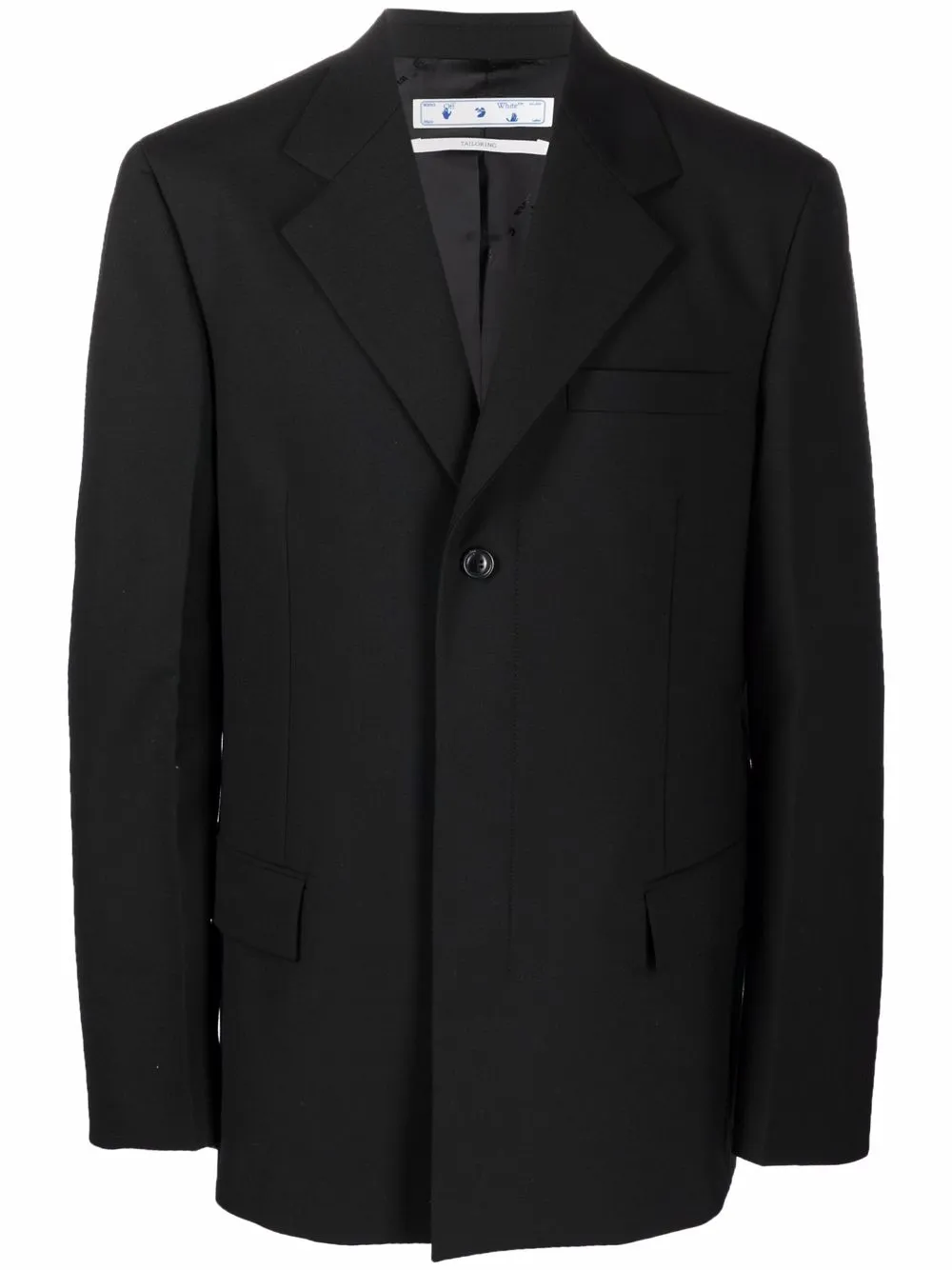 Однобортный пиджак с ремнем Industrial OFF-WHITE, черный
Однобортный пиджак с ремнем Industrial OFF-WHITE, черный