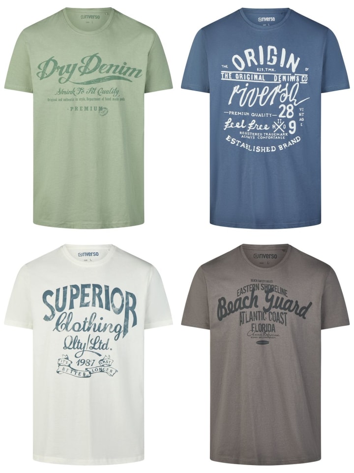 Набор из 4 разноцветных футболок RIVLeon
Набор из 4 разноцветных футболок RIVLeon