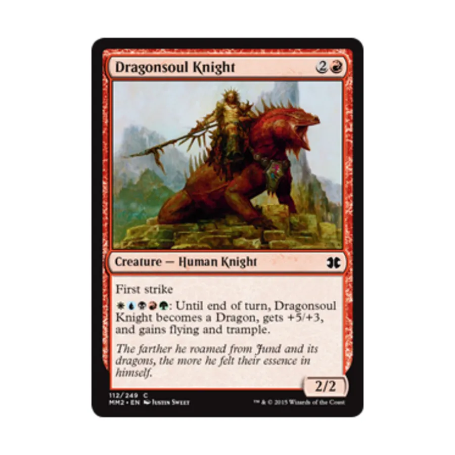 CCG Рыцарь Души Дракона (клавиша C), MTG - Modern Masters 2015
CCG Рыцарь Души Дракона (клавиша C), MTG - Modern Masters 2015