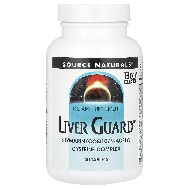 Source Naturals, Liver Guard , силимарин, коэнзим Q10, комплекс N-ацетилцистеина, 60 таблеток
Source Naturals, Liver Guard , силимарин, коэнзим Q10, комплекс N-ацетилцистеина, 60 таблеток