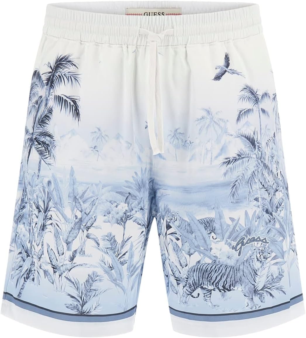 GUESS Мужские шорты Big Cat с эко-рукавом, Big Cat Paradise Blue
GUESS Мужские шорты Big Cat с эко-рукавом, Big Cat Paradise Blue